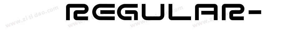 华文俪黑 Regular字体转换